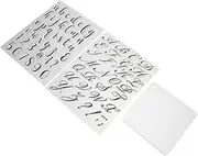LAPYAPPE 1 Set Silicone Letter Stamp Baking Mold Alphabet Stamps for Cake Cookie Fondant and Dessert Decoration Easy to Use Lightweight and Convenient Storage for Home Baking