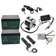 24V 350W Brush Electric Motor kit Controller Battery For E-BIKE ATV Scooter