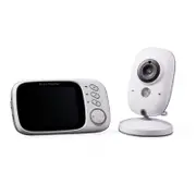 3.2 Inch Digital Wireless Baby Monitor With Two Way Intercom Temperature Display And Music Playback Baby Monitors