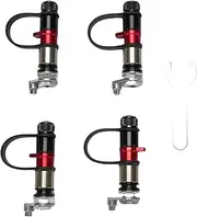 Pyhodi 4 Pcs Tire Deflator Valve Kit, Tire Repair Tools, Auto Stop Quick Deflation Supports Pressure Sensor Installation Tool Deflator for Offroad 4x4 Sand, Snow, Rocks