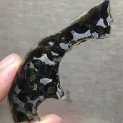 45.15Ct Brenham Olive Meteorite Pendant Olive Meteorite Slice