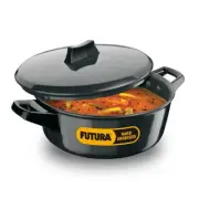 Hawkins Futura Hard Anodised Cook-n-Serve Bowl with Lid, 3 Litre, Black (IACB30)