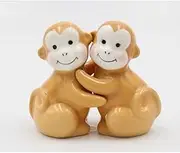 Cosmos Gifts 20797 Brown Monkey Salt and Pepper Shaker,