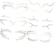 Beavorty Elegant Eye Decals Safe Temporary Face Face Stickers for Women Girls Makeup