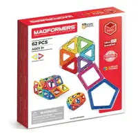 在飛比找momo購物網優惠-【Magformers】磁性建構片-62片裝(贈迷你車Plu