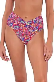 [Sunsets] Women's V-Front High-Waist Bikini Bottom