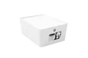 Boxsweden Crystal 35x26.5cm Container Rectangular Home Storage w Lid White