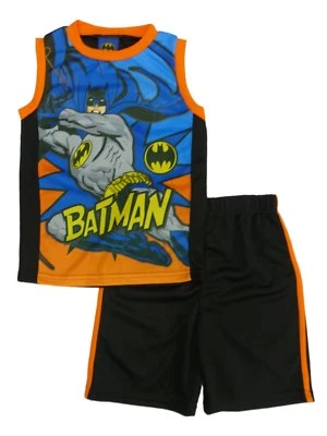 DC Comics Boys 2-Piece Batman Tank Top & Shorts Athletic Set