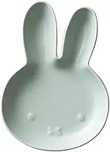Dick Bruna 200106 Miffy Plate, Small Plate, 4.3 x 5.9 inches (11 x 15 cm), Microwave Safe, Dishwasher Safe, Die Cut, Matte Blue