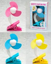Save! PRAM FAN 4-pack - Baby fan - Stroller Fan - Clip-on Fan - Personal Fan