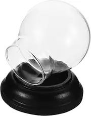 Vaguelly DIY Globe Kit Empty Glass Snow Globe Base for Home Decor 65mm Glass Sphere