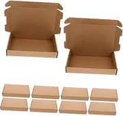KALLORY 12pcs Cardboard Mailer Boxes Empty Shipping Packaging for Easy Organization Corrugated Design with Prescored Lines for Quick Assembly and Professional Appearance