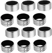 BIUDECO 12pcs Stainless Steel Leak Wine Bottle Drip Collars with Soft Lining Wine Drip Rings for Home Bar and Restaurant Use