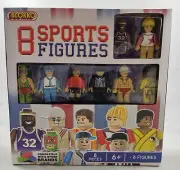 Blokko 8 Piece Sports Figures Stacking Blocks Compatible NEW