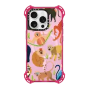 iPhone 16 Pro Bounce Case MagSafe Compatible Jungle monkeys