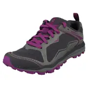Ladies Merrell Lace Up Trainers All Out Crush Light Grey/Purple (Grey) UK 5