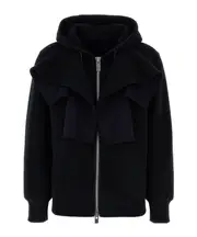 jersey hoodie 2 Black