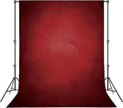 Haboke Abstract Professional Photography Backdrop for Portrait Photo Props Booth Background Photoshoot Studio with Ployester Fabric Roller Pocket on Top (8x12ft,Red