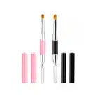 2 Pcs Nail Art Tips Builder Multi Function Manicure Tool UV Gel