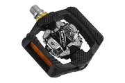 VENZO Pop-Up Mountain Bike Shimano SPD Compatible CNC-machined Cr-Mo Sealed Pedals With Cleats