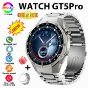 2025New GT5 Pro Smart Watch Men Women AMOLED 320*320 HD Screen Smartwatch Heart