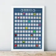 Bucket List Scratch Poster - 100 Box Sets - Gift Republic