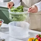 Vegetable Salad Spinner Lettuce Washer Dryer Bow – Crisp, Dry Greens in Seconds!