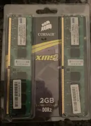 NEW - Corsair 2 GB (2 x 1GB) DIMM 800 MHz DDR2 SDRAM Memory (TWIN2X20486400)