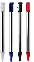 Metal Short Adjustable Styluses Pens for Nintendo 3DS DS Extendable Stylus Touch Pen Replacement (Metal Blue)