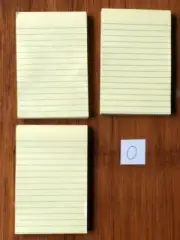 3M Post-it Note Pad 3 pack 152mm x 101mm, write and stick a note on your books o