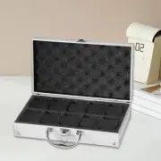 Watch Box Organizer 10 Slots Suitcase Soft Interior Waterproof Anti Holder for