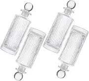 ORFOFE 1 Set Aroma Diffuser Bottles Refillable Glass Containers with Stoppers for DIY Essential Oil Aromatherapy for Home Office Spa and Weddings