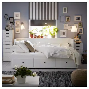 北歐風格經典IKEA宜家HEMNES坐臥兩用床框/3抽屜/沙發單人床雙人床/白色/二手八成新/原$14990特$9500