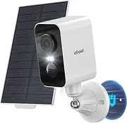 ieGeek Magnetic Security Camera Solar Outdoor Wireless, 300° Rotation Adhesive Stick up Camera, 2K Battery Magnetic Base CCTV Camera System, Home WiFi Camera, Motion Detection, Color Night Vision