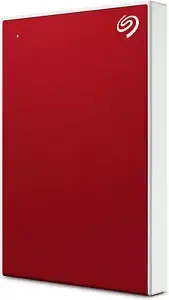 Seagate 5TB One Touch Portable External Hard Disk Drive with Data Recovery RED