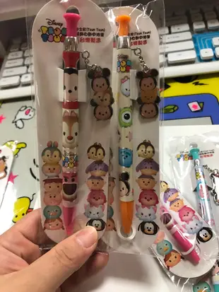 姵蒂屋 迪士尼Tsum Tsum吊飾自動中油筆 中油筆 原子筆 文具用品