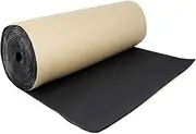 zolyet Car Soundproof Deadening Noise Insulation Sound Deadener Acoustic Foam -Noise Cotton Auto Adhesive Heat Insulation Cell Foam Deadener, 1Roll 100cm*100cm, 5mm Black 100cmx100cm 5mm