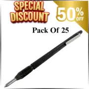 Carbide Pen Point Tipped Scribing Tool Knurled Body Machine Tool (Pack of 25)
