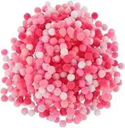 SEWACC 1 Bag of Colorful Rounded Pom Pom Craft High Elasticity Pompoms for Projects Fluffy Pom Pom Balls Christmas Hat Topper Balls