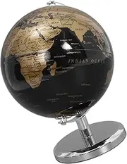jojofuny Decorative Tellurian Ball with Solid Base Geography Globe for Desk and Classroom Compact Earth Globe Ornament for Home Decor and Educational Use