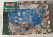 Melissa & Doug United States Of America 500 Piece 19" x 27" Jigsaw Puzzle