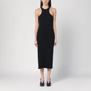 [Courrèges] Black Ribbed Midi Dress M Black