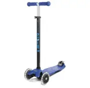 NEW Micro Kickboard Maxi Kick Scooter with LED Lights - Blue