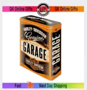 Nostalgic-Art XL Tin Storage Container Harley Davidson Genuine Garage Gift Ideas