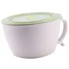 Microwave Noodle Bowls with Lid-40 OZ Wheat Straw Soup Mug with Phone8339