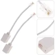 2pcs Rj11 To Rj45 Adapter Telephone To Ethernet Adapter Phone To Ethernet Cable