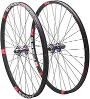 Wheelset 26 27.5 29 Inch Mountain Bike Wheel QR Disc Brake Bearing Hubs Aluminium Alloy MTB Front Rear Rims Fit 8-12 Speed (Color : Multi-Colored Hub, Size : 29inch)