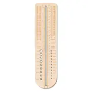 Wooden Sock Blockers for Knitting Needle Gauge Crochet Size Measurement Ruler Weaving Tool Needle M Wood Color