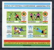 s5352) GHANA 1978 MNH** WC Football - Coppa del Mondo Calcio S/S IMPERF