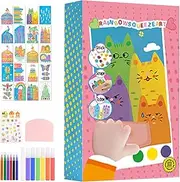 Scratch Paper Art - Educational Imaginative Rainbow Art | Toddler Drawing Kits, Scratchboard Materials for Kids, Travel, Family, Friends, Home Party, Easter